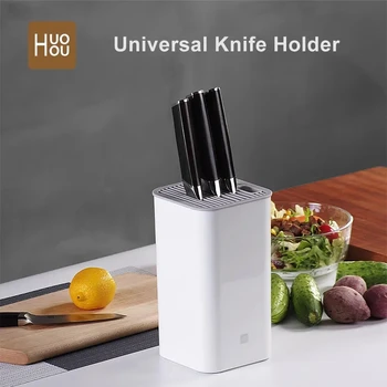 Подставка для кухонных ножей Xiaomi Многофункциональный Держатель для ножей Ножевой блок Кухонные плиты Полка для трубок Хроморфный Youpin Huohou