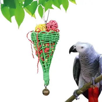 Игрушки для жевания птиц, игрушки для попугаев в форме конуса, Игрушки для попугаев со средним интеллектом, игрушки для птиц, которые легко жевать, игрушки для захвата птиц, Стимулирующие