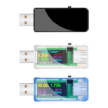 X37E USB измеритель мощности, тестер тока, мультиметр с цветным дисплеем IPS Измерение