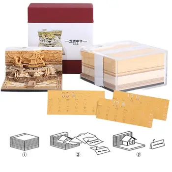 3D трехмерный блокнот для заметок, бумажные заметки, настольные аксессуары Kawaii, подарок на день рождения, Милая книжка