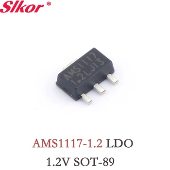 10ШТ AMS1117-1.2 SOT89 LDO Линейный регулятор напряжения 1.2 V 1A, комплект ams1117 1 2 v, комплект 1.2 стабилизатора