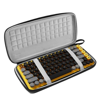 Жесткий чехол для клавиатуры, сумка для хранения logitech POP KEYS, Беспроводная Bluetooth-совместимая клавиатура, Пылезащитный Защитный Простой