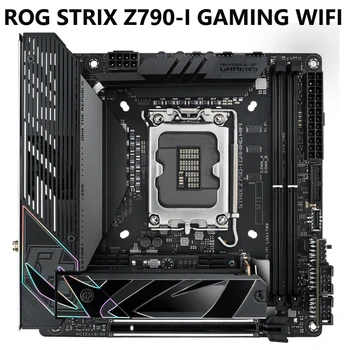 Материнская плата ASUS ROG STRIX Z790-I GAMING WIFI 6E LGA 1700 Intel 13-го и 12-го поколения mini-ITX Gaming PCIe5.0, DDR5, 10 + 1 ступеней питания 2.5G