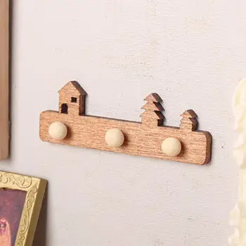 Декор маленького кукольного домика Тонкой работы Миниатюрная модель мебели Настенный кронштейн Стеллаж для хранения для 1 12 Кукольный игровой домик