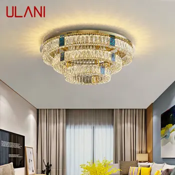Потолочные светильники ULANI Nordic, современный светодиодный светильник, роскошный креативный хрустальный светильник для домашнего декора гостиной спальни