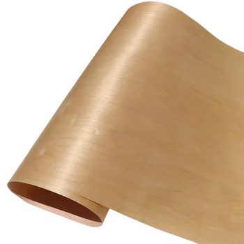 Пилинг из натурального березового шпона Ротационная резка для мебели, домашнего декора, подкладка из флиса 60x250 см 0,2 мм