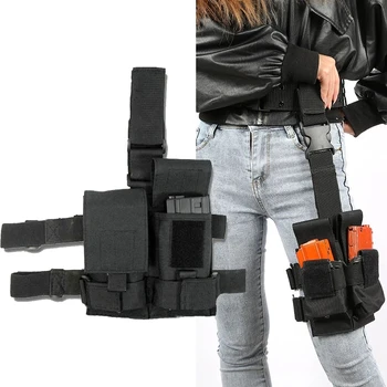 Тактические 2 подсумка для магазинов Molle M4, подсумка для ног, сумка для ружья, сумка для переноски подсумок, полицейская поясная сумка, военная охота