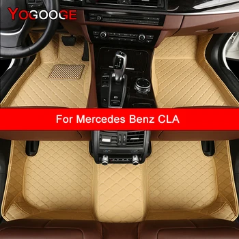 Автомобильные Коврики YOGOOGE на заказ для Mercedes Benz CLA C117 C118 X117 X118, Автоаксессуары, коврик для ног