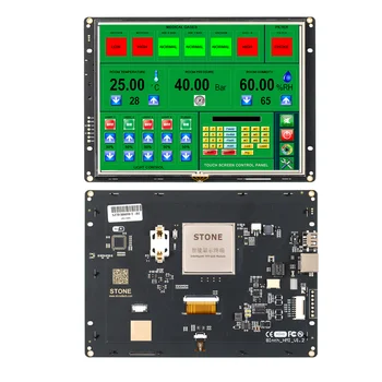 8-дюймовый интеллектуальный последовательный TFT-ЖК-дисплей HMI с мощным программным обеспечением + процессор Cortex A8 + Резистивный сенсорный