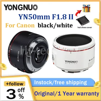 Маленький Объектив с Автофокусом YONGNUO YN50mm F1.8 II с большой диафрагмой И эффектом Супер Боке Для Цифровой Зеркальной камеры Canon EOS 70D 5D3 600D