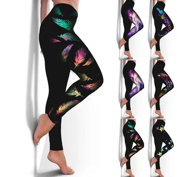 Бесшовные леггинсы большого размера 5XL, женские модные штаны для йоги с принтом бабочки, леггинсы с высокой талией, спортивные леггинсы для энергетических тренировок, пуш-ап,
