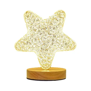 Светодиодная настольная лампа Star Декоративная прикроватная ночная лампа для детской праздничной вечеринки Подарочная звезда