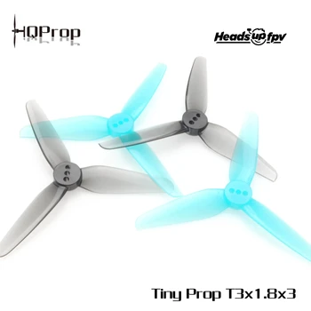 HQProp HeadsUp Tiny Prop 3018 T3x1.8x3-Пропеллеры из поликарбоната толщиной 2 мм для FPV RC Дронов 8 пар (8CW + 8CCW)