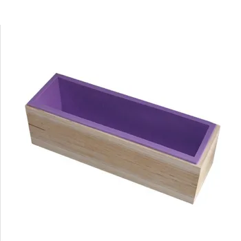 Деревянная форма для мыла для хлеба с силиконовой формой Деревянная коробка для приготовления торта 1,2 кг мыла, прямая поставка