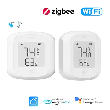 Монитор температуры и влажности Zig bee/Wifi Умный датчик температуры и влажности с ЖК-экраном Внутренний термометр Гигрометр