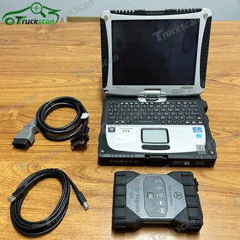 Полный комплект Ноутбука CF19 с Оригинальным WiFi-мультиплексором MB STAR C6 C6 DAS WIS EPC Car truck Диагностические инструменты Готовы к работе
