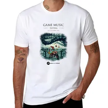 Футболка Game Music Festival 2020, одежда из аниме, черные футболки, мужские забавные футболки