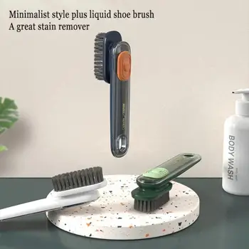 Многофункциональная щетка для обуви с мягкой щетиной, наполненная жидкостью для мытья, Инструменты для чистки обуви, Доска для одежды, Чистые Кухонные принадлежности