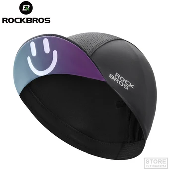 Велосипедные кепки ROCKBROS из полиэстера, велосипедные быстросохнущие спортивные шапки, летняя велосипедная балаклава с защитой от ультрафиолета, Дышащая шляпа унисекс размера