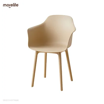 Пластиковые обеденные стулья для патио Современный Удобный Эргономичный Дизайн шезлонга для спальни Мобильные стулья для обеденного стола Sedie Da Pranzo