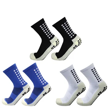 Мужские и женские спортивные футбольные носки с силиконовой нескользящей рукояткой, футбольные носки calcetas antideslizantes de futbol