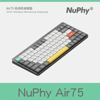 Механическая клавиатура Nufy Air75 на 75% низкопрофильная Беспроводная клавиатура Nufy Air 75, совместимая с проводным подключением Bluetooth 5.0 2.4g