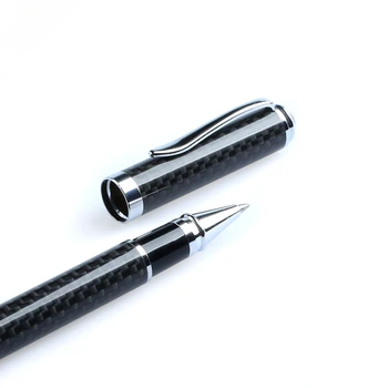 Новая шариковая ручка из натурального арамидного волокна из углеродного волокна, модная металлическая ручка для письма для офиса, чехол для бизнес-кейса