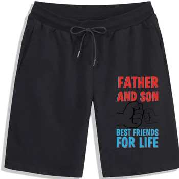 Мужские шорты на День отцов Удар кулаком Отец и Сын Лучшие друзья мужские шорты Мужские шорты своими руками