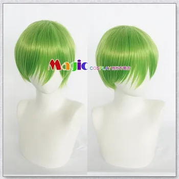 Парики для косплея BLAZBLUE Hazama Midorikawa Retasu из синтетических волос из высокотемпературного волокна, зеленые волосы со свободной сеткой для парика