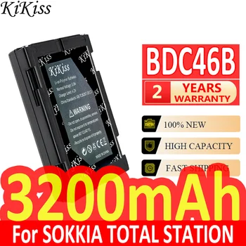 3200 мАч KiKiss Мощный Аккумулятор BDC46B Для ТАХЕОМЕТРА SOKKIA SET230R SET300 SET330 SET530 SET630 Цифровые Батареи