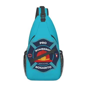 Bomberos Пожарный Слинг, нагрудная сумка через плечо, мужская мода, пожарный, Пожарно-спасательный рюкзак для путешествий
