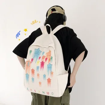 Рюкзаки Harajuku Fashion Graffiti Star 2023, Летние Новые Школьные Сумки Для студентов Y2k E-Girl, Нейлоновая Сумка Для книг На молнии Большой емкости