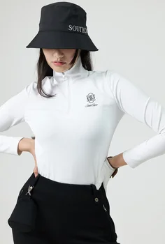 Женская одежда для гольфа 2023 Осень Новая Корейская высококачественная майка Модный спортивный Тонкий эластичный топ Лучшая бейсбольная женская одежда