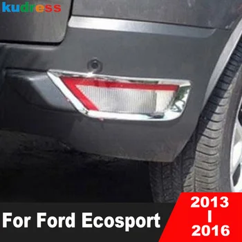 Накладка крышки заднего противотуманного фонаря для Ford Ecosport 2013 2014 2015 2016, Хромированный автомобильный задний противотуманный фонарь, Молдинг, Ободок, Аксессуары