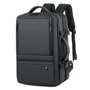 Мужской рюкзак для деловых поездок с возможностью расширения, многофункциональный USB-зарядка, водонепроницаемый рюкзак большой емкости, 15,6-дюймовая сумка для ноутбука