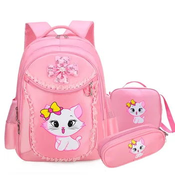 Школьный рюкзак для девочек, ультралегкая школьная сумка Kawaii, студенческие сумки, защитный корешок, уменьшающий нагрузку на милые сумки