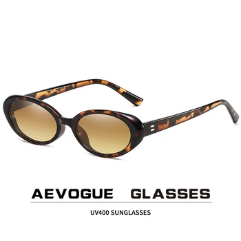 Модные солнцезащитные очки AEVOGUE в стиле ретро, Женские Маленькие Круглые солнцезащитные очки с кошачьими глазками, Модная одежда на открытом воздухе UV400 AE1533