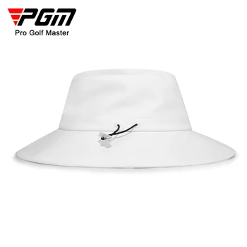 УФ-шляпа для гольфа PGM, Ветрозащитная, водонепроницаемая, Быстросохнущая, Рыбацкая шляпа с регулируемыми полями, Наружная веревочная кепка MZ059