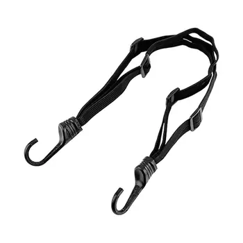 Веревка для шлема, банджи-шнур для мотоцикла, прочные детали с 2 крючками 60 см