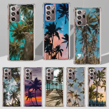 Чехол Aloha Palm Trees для Samsung Galaxy Note 20 Ultra 5G 10 Plus 9 8 TPU Мягкий Чехол Для телефона S23 S22 S21 Fashion Caso Funda Capa