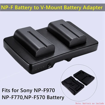 Адаптер для Преобразования аккумулятора F2-BP NP-F в аккумулятор с V-образным Креплением для светодиодного освещения, Полевого монитора, Альтернативного аккумулятора для Sony V-Mount Gear