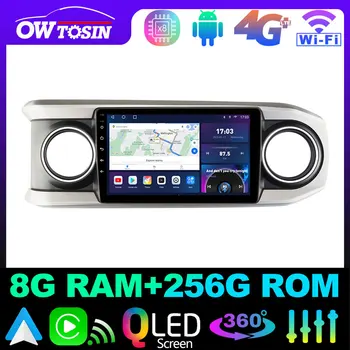 Owtosin QLED 1280*720P 8 Core 8 + 128G Автомагнитола для Toyota Tacoma N300 2015-2022 GPS Навигация DSP Carplay Android Auto WIFI DAB