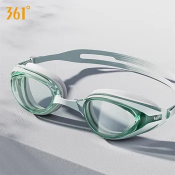 361 ° Взрослые противотуманные УФ-очки с защитой от ультрафиолета, профессиональные водонепроницаемые регулируемые силиконовые очки для плавания, мужские женские спортивные пляжные очки для серфинга.