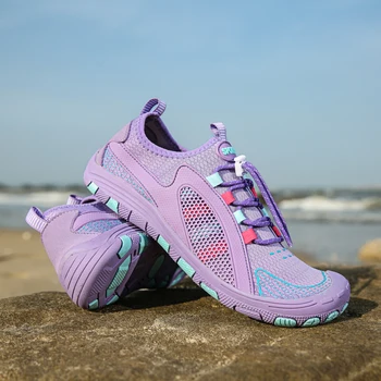 2023 Женская обувь для босиком, Летняя быстросохнущая пляжная водная обувь, пара водных кроссовок для занятий фитнесом на открытом воздухе, мужская обувь для велоспорта