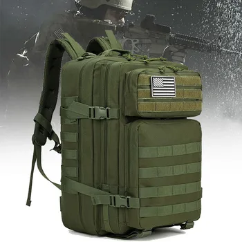 Спортивная водонепроницаемая сумка для путешествий на открытом воздухе 45Л, рюкзак для военного тактического снаряжения, Походный армейский рюкзак спецназа, Походный рюкзак для кемпинга